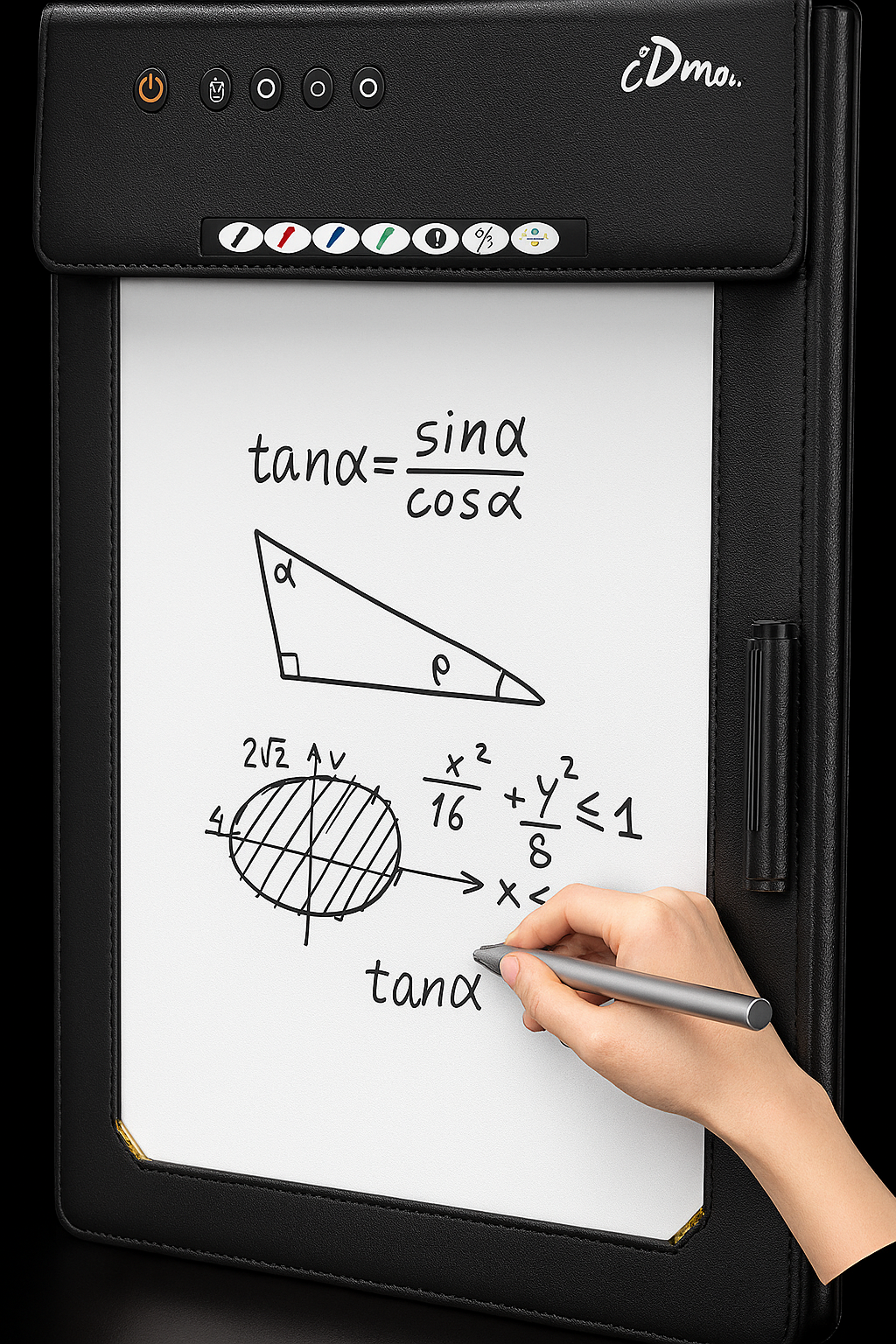 iDma Black Smart Handwriting Notebook All - Device Sync Leather Material Regular Paper Business Education
