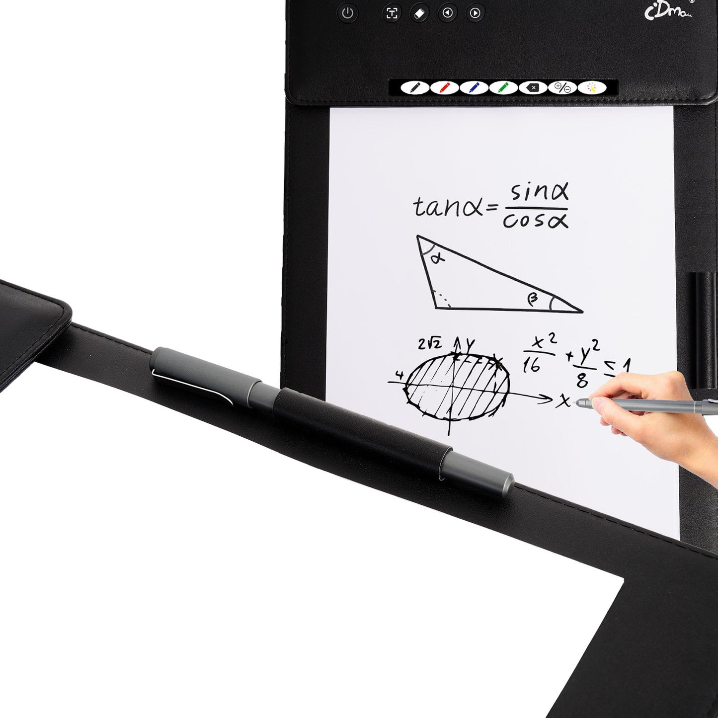 iDma Black Smart Handwriting Notebook All - Device Sync Leather Material Regular Paper Business Education