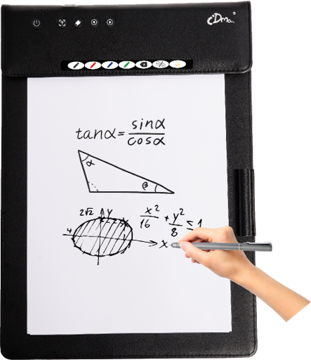 iDma Black Smart Handwriting Notebook All - Device Sync Leather Material Regular Paper Business Education